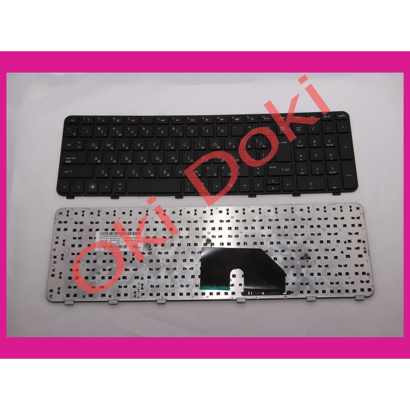 Клавіатура для ноутбука HP Pavilion dv6-6000 series чорна з рамкою (маленький пробіл)