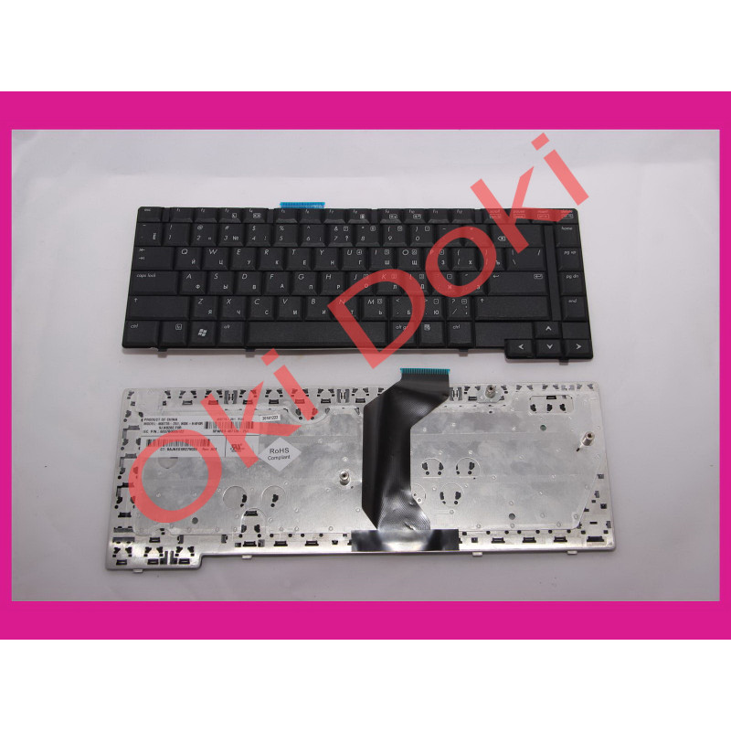 Клавіатура для ноутбука HP ProBook 6730B, 6735B RU Black горизонтальний ентер
