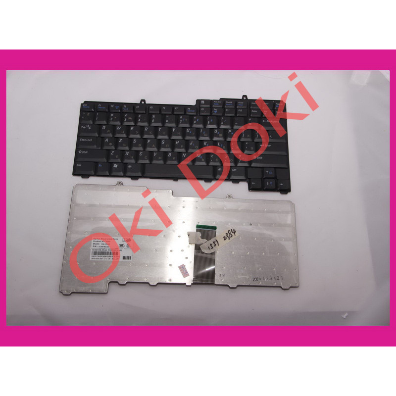 Клавиатура для ноутбука Dell Vostro 1000 Inspiron 6400 9400 1501 131l 640m D245 630M черная type 2 (русские буквы серые)