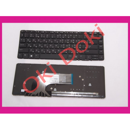 Клавиатура для ноутбука HP ProBook 640 G1, 645 G1 rus, black 15.6" без рамки с подсветкой Original