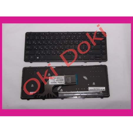 Клавиатура для ноутбука HP ProBook 640 G1, 645 G1 rus, black 15.6" с рамкой и подсветкой Original