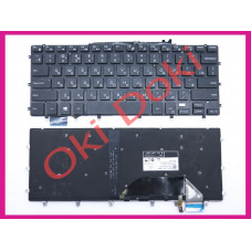 Клавіатура для ноутбука Dell Inspiron Dell XPS 15 9550 9560 9570 15-7558 7568 (UA Black без рамки з підсвіткою)