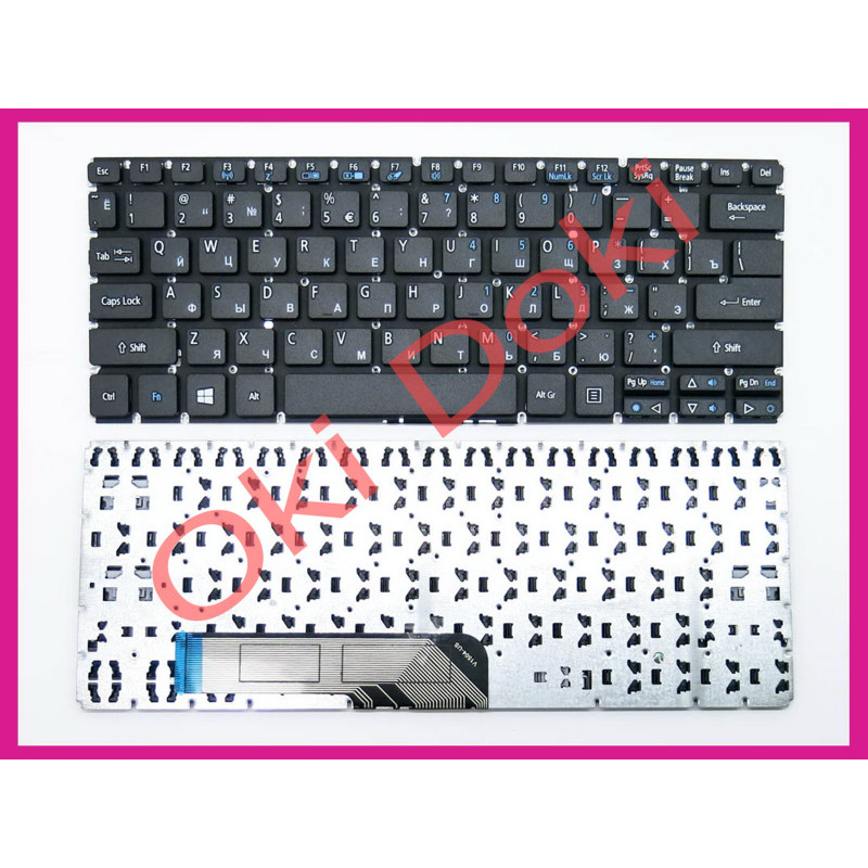 Клавиатура для ноутбука ACER Aspire switch 12 SW5-271 (RU Black без рамки)