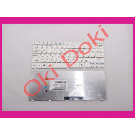 Клавиатура для ноутбука Acer Aspire One 521 522 532 533 D255 D257 D260 D270 Happy NAV50 PAV80 AO532H белая вертикальная