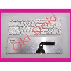 Клавиатура для ноутбука Asus A52 K52 X54 N53 N61 N73 N90 P53 X54 X55 X61 с белой рамкой type 3