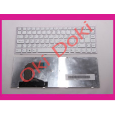 Клавиатура для ноутбука SONY VPC-S series rus white silver frime