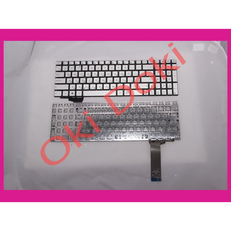 Клавиатура для ноутбука Asus G550, N550, N750 series G56, N56, N76, Q550 rus, silver, без фрейма