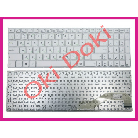 Клавиатура для ноутбука Asus x540 x544 K540 R540 A540 D540 F540 white