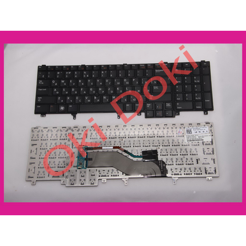 Клавіатура для ноутбука DELL Latitude E6520, E6530, E6540, E5520, E5520M, E5530 Precision M4600, M6600 rus, black зі стре Клавіатура для ноутбука DELL Latitude E6520, E6530, E6540, E5520, E5520M, E5530 Precision M4600, M6600 rus, black зі стре