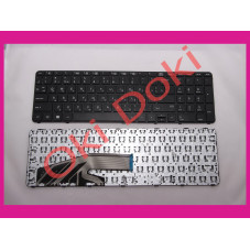 Клавиатура для ноутбука HP ProBook 450 G3, 455 G3, 470 G3,650 G2, 655 G2 rus, black with frame type 2