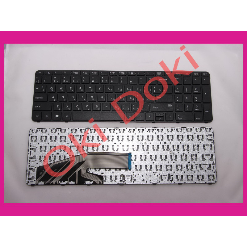 Клавіатура для ноутбука HP ProBook 450 G3, 455 G3, 470 G3,650 G2, 655 G2 rus, black with frame type 2 Клавіатура для ноутбука HP ProBook 450 G3, 455 G3, 470 G3,650 G2, 655 G2 rus, black with frame type 2