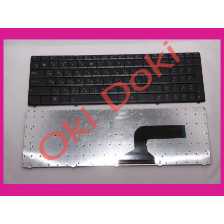 Клавіатура для ноутбука Asus A52 K52 X54 N53 N61 N73 N90 P53 X54 X55 X61 чорна із чорною рамкою N53 version type 2