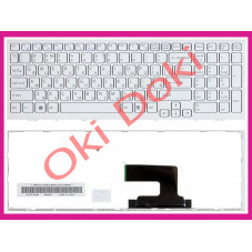 Oki-doki.com.ua | Клавиатура Sony Vaio pcg-71812v белая с рамкой купить в Киеве, Харькове, Днепропетровске, Одессе, Запорожье, Л