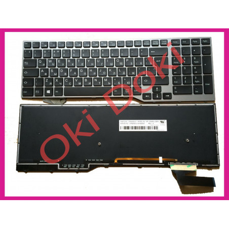 Клавіатура для ноутбука Fujitsu Lifebook E754 з підсвічуванням