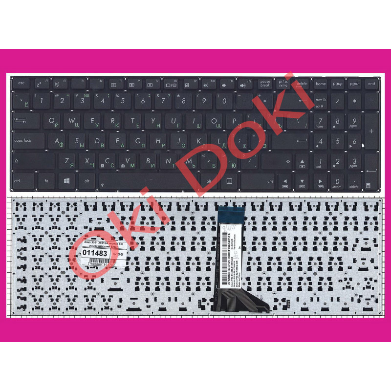 Клавіатура для ноутбука Asus MP-11N63SU-9201W Клавіатура для ноутбука Asus MP-11N63SU-9201W