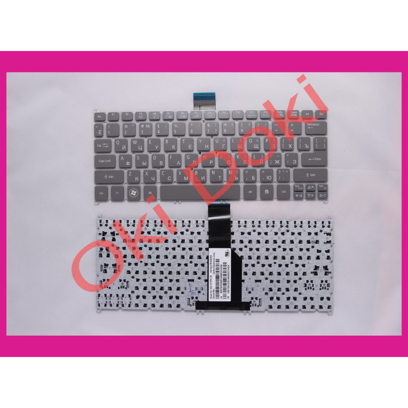 Oki-doki.com.ua | Клавиатура ACER Aspire S3-951 Серая купить в Киеве, Харькове, Днепропетровске, Одессе, Запорожье, Львове