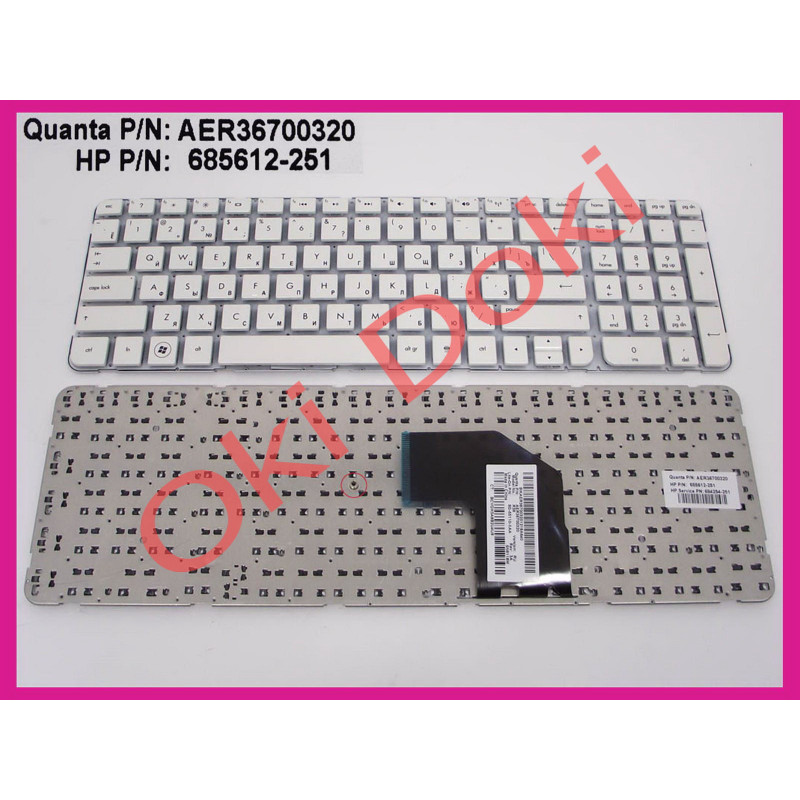 Oki-doki.com.ua | Клавиатура HP Pavilion G6-2139sr без рамки купить в Киеве, Харькове, Днепропетровске, Одессе, Запорожье, Львов