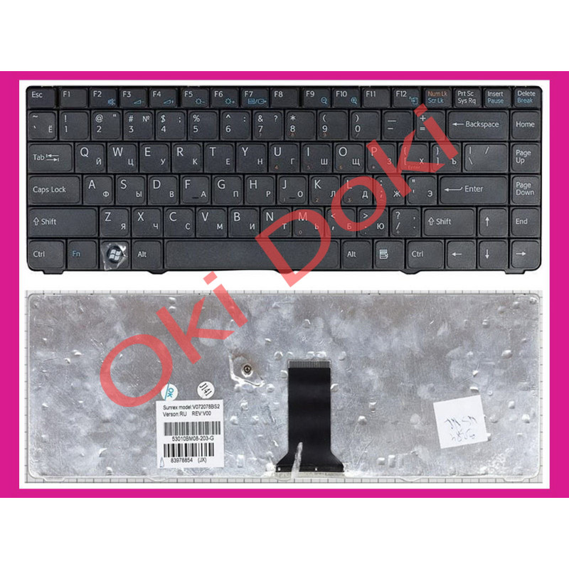 Oki-doki.com.ua | Клавиатура Sony VGN-NR21Z/T черная купить в Киеве, Харькове, Днепропетровске, Одессе, Запорожье, Львове