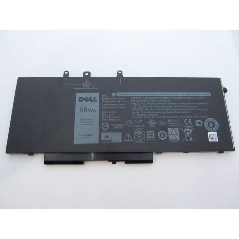 Батарея для ноутбука Dell Latitude E 5580 5480 5280 GJKNX M3520 M3530 8500mAh (68Wh), 4cell, 7.6 V, Li-ion