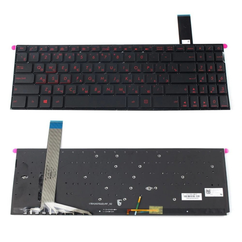 Клавіатура для ноутбука Asus YX570Z FX570UD F570 NX580V X570 M570D X570 X570U X570UD X570Z X570ZD X570D X570DD YX570 YX