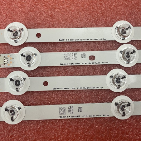 BTsan Striscia Di Retroilluminazione A LED For LG 42LY970H 42LB670V 42LB671V 42LB673V 42LB675V 42LB677V 42LB679V 42LB700V 42LB730V 42LB731V 42LB720V - 4