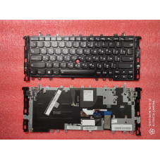 Клавіатура для ноутбука LENOVO Yoga 12, S1 rus, black, black frame