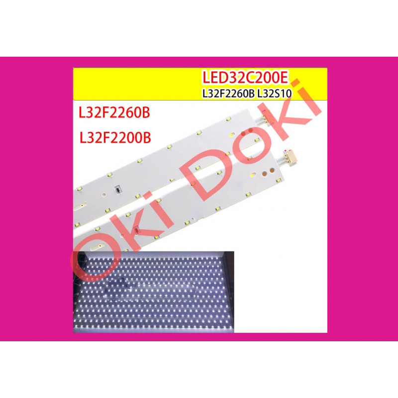 Подсветка TCL L32F2260B L32S10 L32F2200B LED32C200E точечная подсветка 56 диодов 3V 681.5*26.3*0.8мм 160mA 3.5W