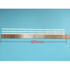 Подсветка 8 диодов 6V 605 мм между диодами 80мм TCL H32B380B JL.D32081235-031HS-M JL.D32081235-057AS-M 4C-LB320T 32HA3103