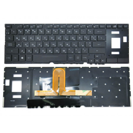 Клавиатура для ноутбука ASUS GX501GI GX501VI GX501VIK GX501VS GX501VSK ROG ( RU + UA Black с подсветкой). Оригинал.