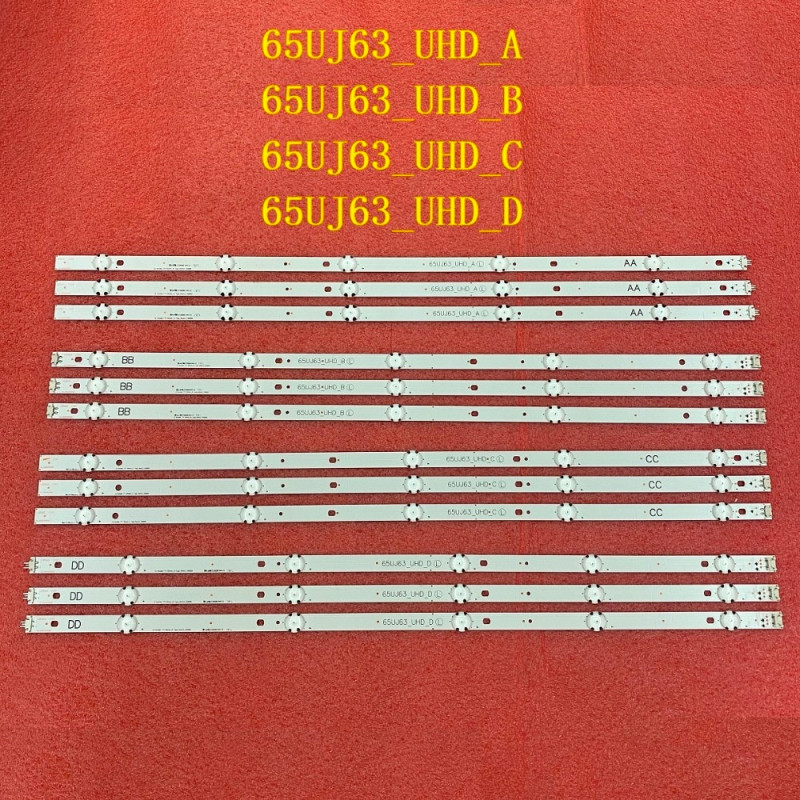 LED TV 12 BAR KIT- for LG 65UJ634V 65UJ6300 65UJ630V 65UJ5500 65UJ63-UHD-A/B /C/D