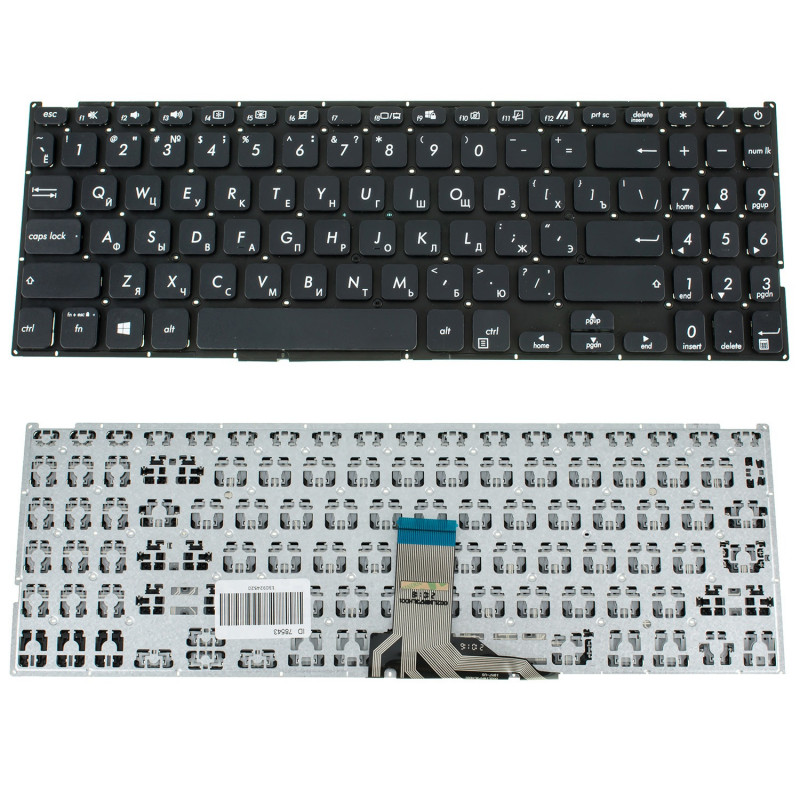 Клавіатура Asus Vivobook 15 FL8700 X512 X512D Y5200 Y5200F Y5000F Y5200FB V5000 V5000D V5000F X509 M509 X509U X515 X515DA X515E