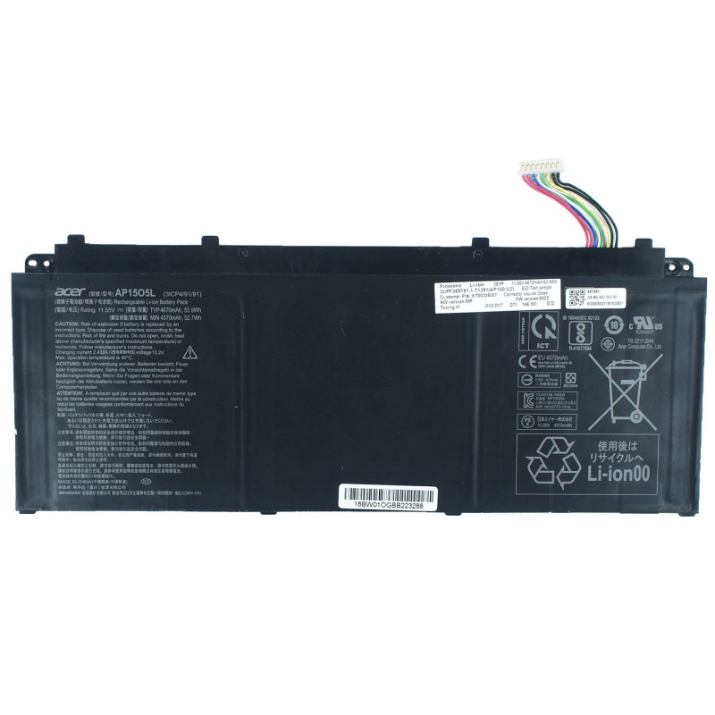Батарея для ноутбука ACER SF114-32 N17W6 AP15O5L AP15O3K Acer Predator PT715-51, Spin SP513-52N
