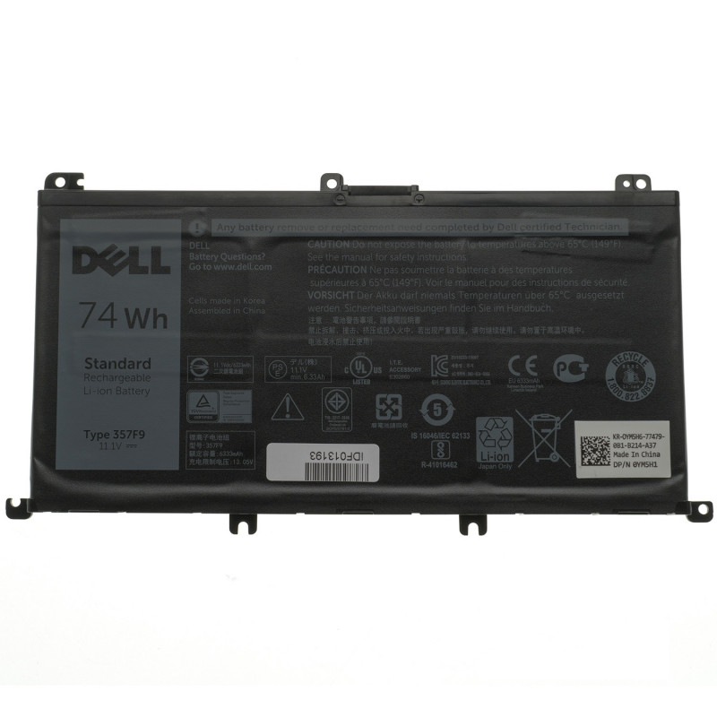 Акумулятор до ноутбука Dell 357F9 15 7000 15 7559 7566 7567 7759 11.1V 74Wh