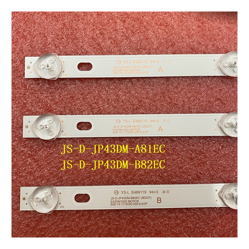 Підсвітка JS D JP43DM B82EC (80227) E43 DM1000 MCPCB 828-14-1T 3030-30