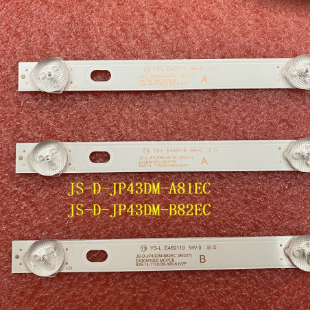 Підсвітка JS D JP43DM B82EC (80227) E43 DM1000 MCPCB 828-14-1T 3030-30