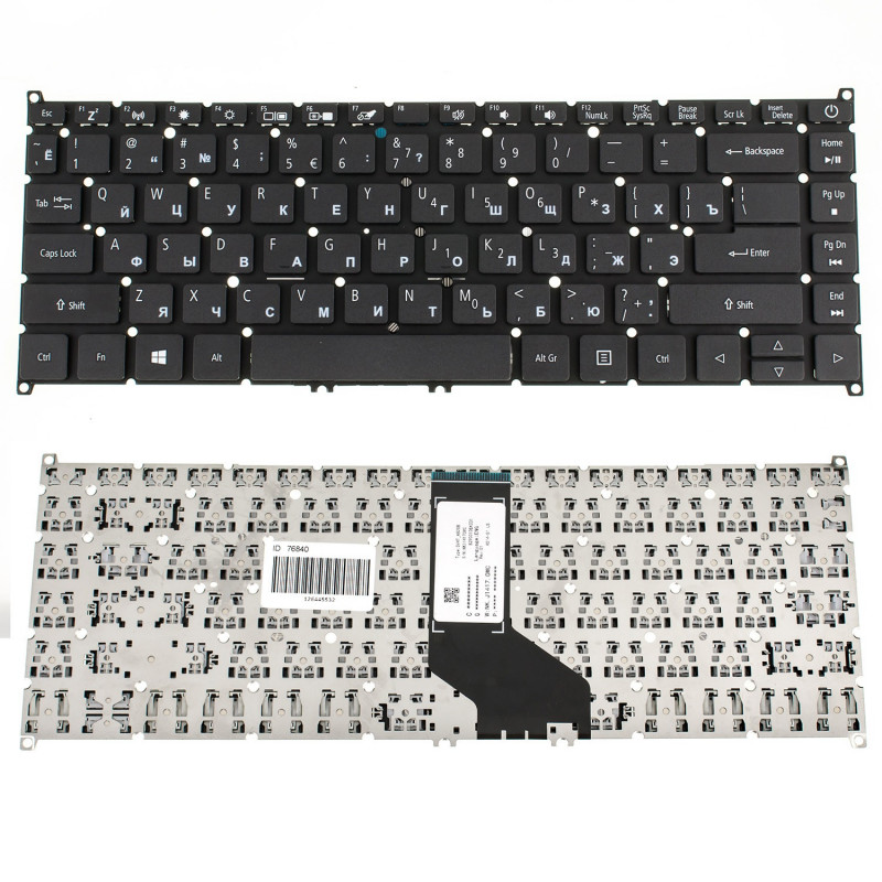Клавіатура для ноутбука Acer A314-33 A514-51 A314 33 A514 51 Aspire 3 A314-33-P9QL NX.H6QEU.006 A314-33-P3LF A314-33-P7NL