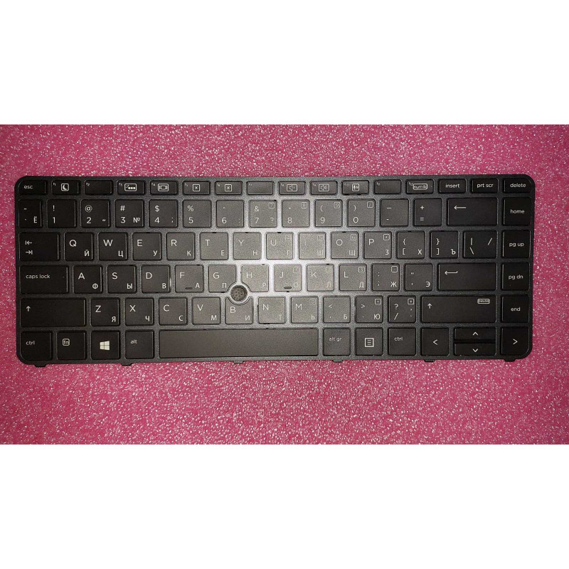 Клавіатура HP EliteBook 745 G3 745 G4 840 G3 840 G4 850 G3 850 G4 rus black silver frame підсвітка клавіш