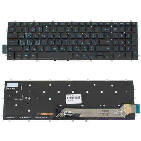 Клавиатура для ноутбука DELL Inspiron 7566 7567 BLUE 15-7566 15-7567 15-7577 15-7586 03NVJK 03NVJK V154925AS1 US PK131Q01B00