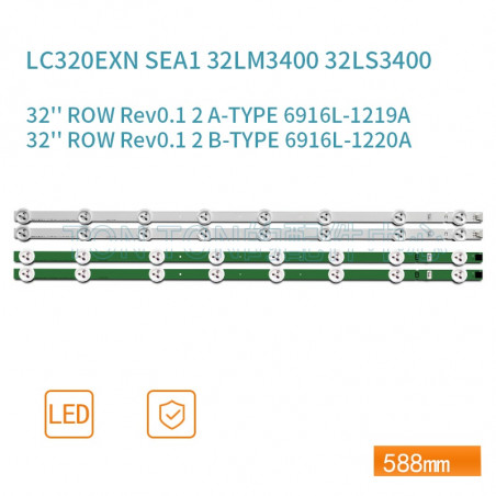 Подсветка LG 32 ES-683 ES 683 L32F1500-3D L32F1500 3D 32LN5400 32LN530B 32LM3400 32LS3400 6916L-1220A 6916L 1220A Rev0.9 Rev0 9