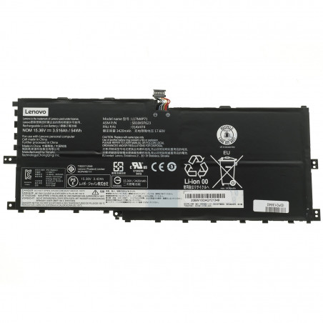 Батарея Lenovo L17C4P71 ThinkPad X1 Yoga 3rd Gen) 01AV474 SB10K97623 L17M4P71 L17C4P71 L17M4P73 15.36V 3516mAh 54Wh Black