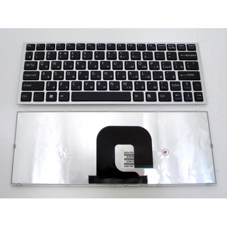Клавіатура SONY VPC-YA VPC-YB series rus silver frime black key
