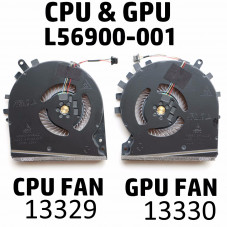 Вентилятор для ноутбука HP 5 TPN-C141 15-DK L57170-001 ND85C16-18L03 ND85C16-18L02 GPU 15-DK0046NR 15-DK0009NG 15-DK0100NR