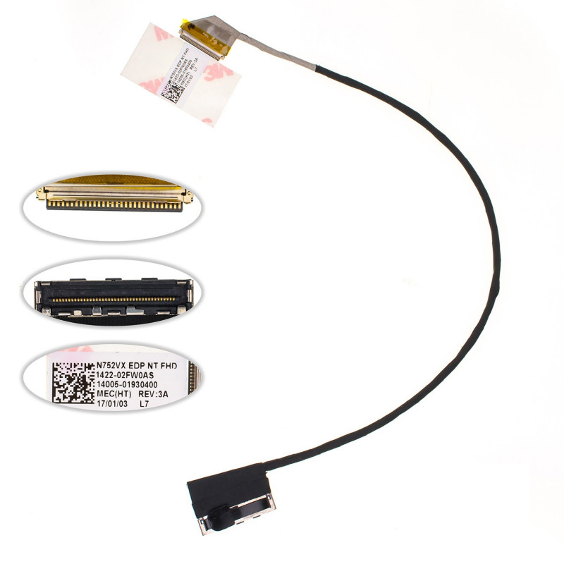 Шлейф матриці 14005-01930200 до ноутбука ASUS N752VX Шлейф матриці 14005-01930200 до ноутбука ASUS N752VX