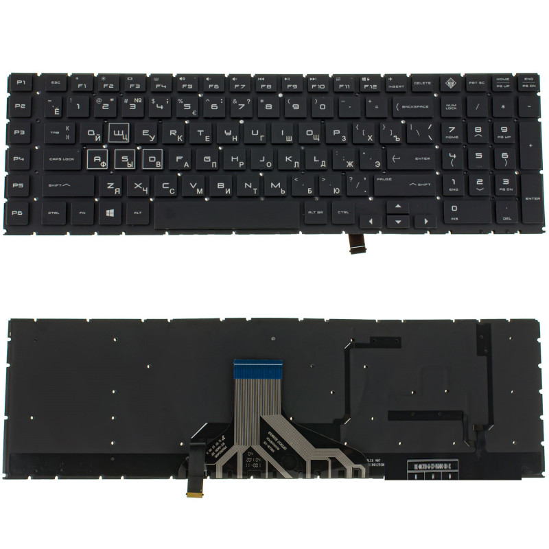 Клавиатура HP Omen 17-cb 17-cb0020 17-cb0044tx 17-cb0002 primax pk132k02b05 7j2110 L57380-251 L61639-251 AM2K0000310 AM2K0000320