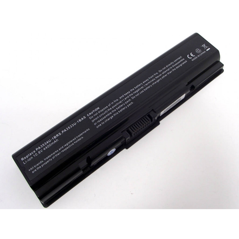 Батарея для ноутбука Toshiba PA3534 A200 A215 A300 A350 A500 L300 L450 L500 10.8V 4400mAh Blac