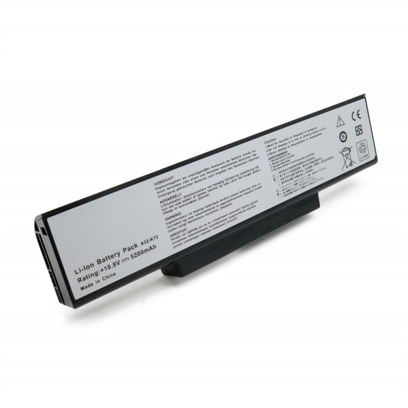 Батарея для ноутбука Asus A32-K72 A72 K72 K73 N71 N73 X77 10.8V 5200mAh Black Батарея для ноутбука Asus A32-K72 A72 K72 K73 N71 N73 X77 10.8V 5200mAh Black