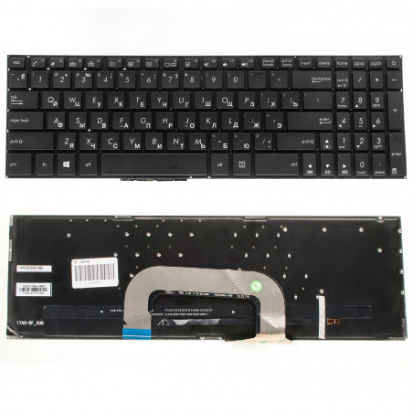 Клавіатура ноутбука ASUS VivoBook 17 X705MB X705 N705 N705FD N705UD N705FN 0KN1-2R2US12 0KNB0-6601US00 ASM17A93USJ528 ASM17A9