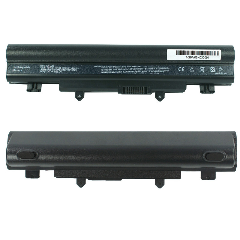 Акумулятор Acer Aspire AL14A32 Aspire E5-411 E5-511 E5-571 V3-472 E5-411 E5-421 E5-471 E5-511 E5-521 E5-531 11.1V 5200mAh Black