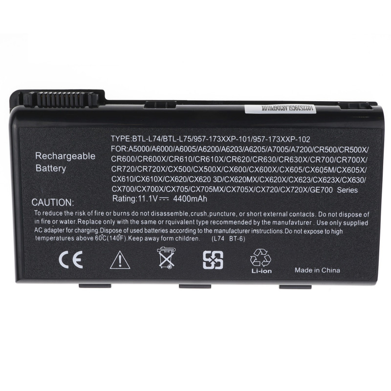 Батарея до ноутбука MSI BTY-L74 BTY L74 CR500 CR600 CR610 CX600 CR620 CX700 CR700 A5000 A6000 CX720 CX605M A7005 CR720X CX62