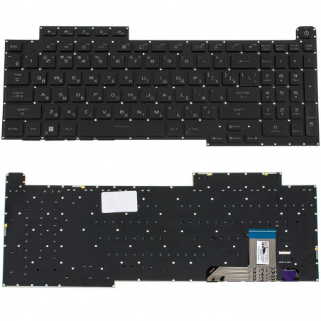 Клавиатура для ноутбука ASUS G713 series 2022 year rus, black, без фрейма, подсветка клавиш RGB Per-key